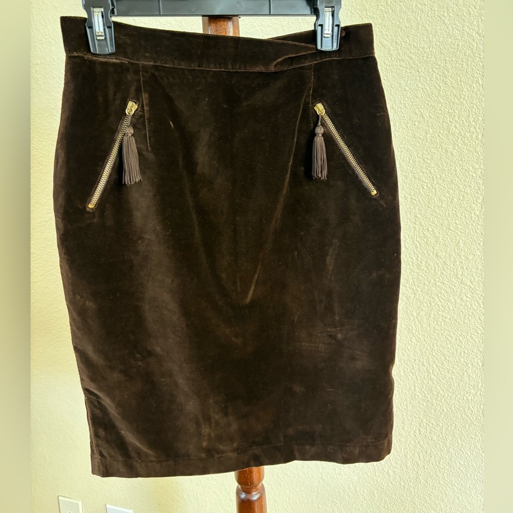 Cento by Iceberg velvet pencil skirt
